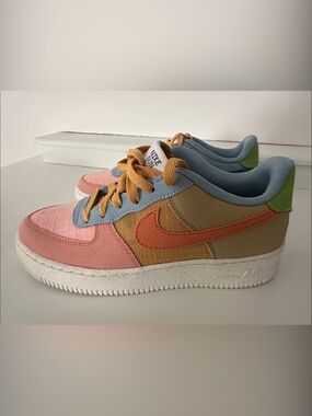 Nike Colorblock Sneakers in Pink, Blue & Tan